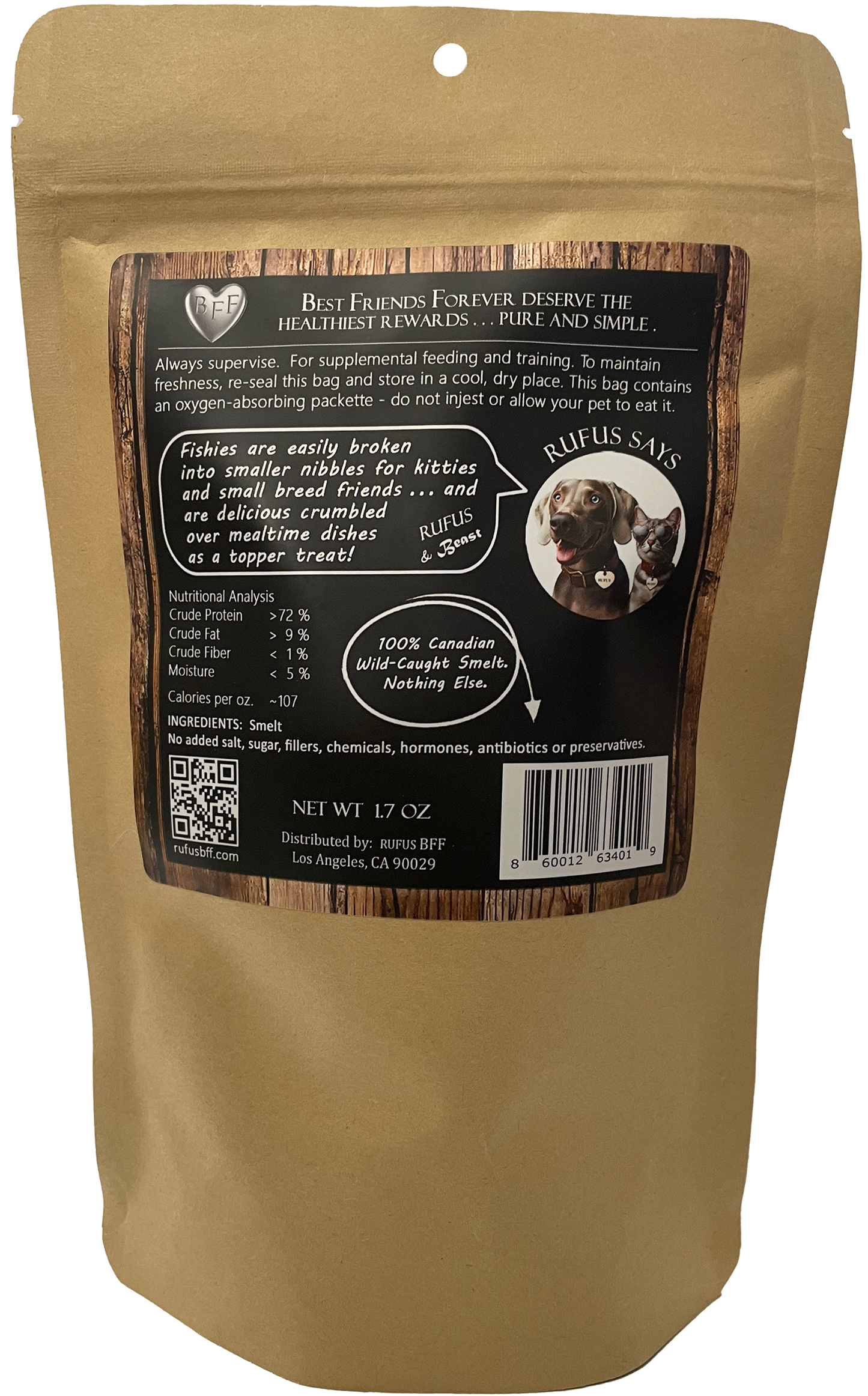 Smelt Fishies Snackers for Dogs & Cats