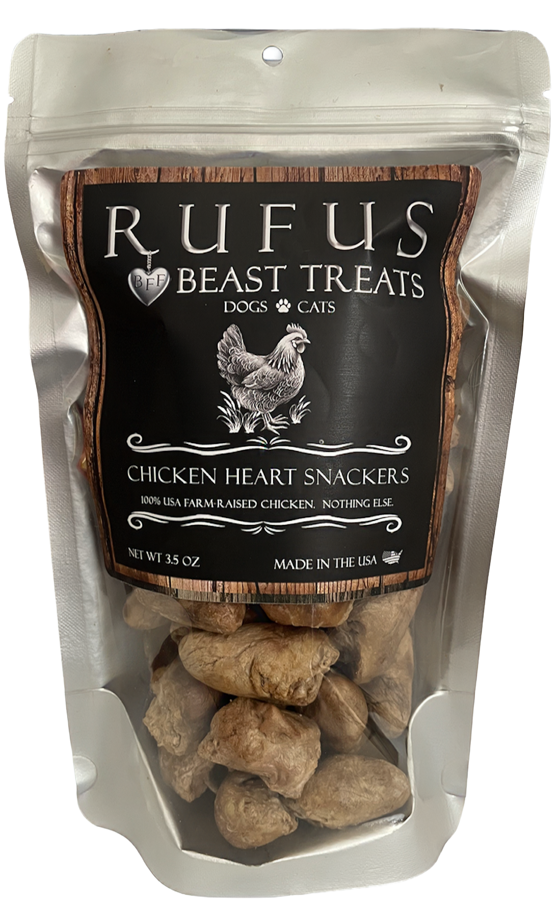Chicken Heart Snackers for Dogs & Cats