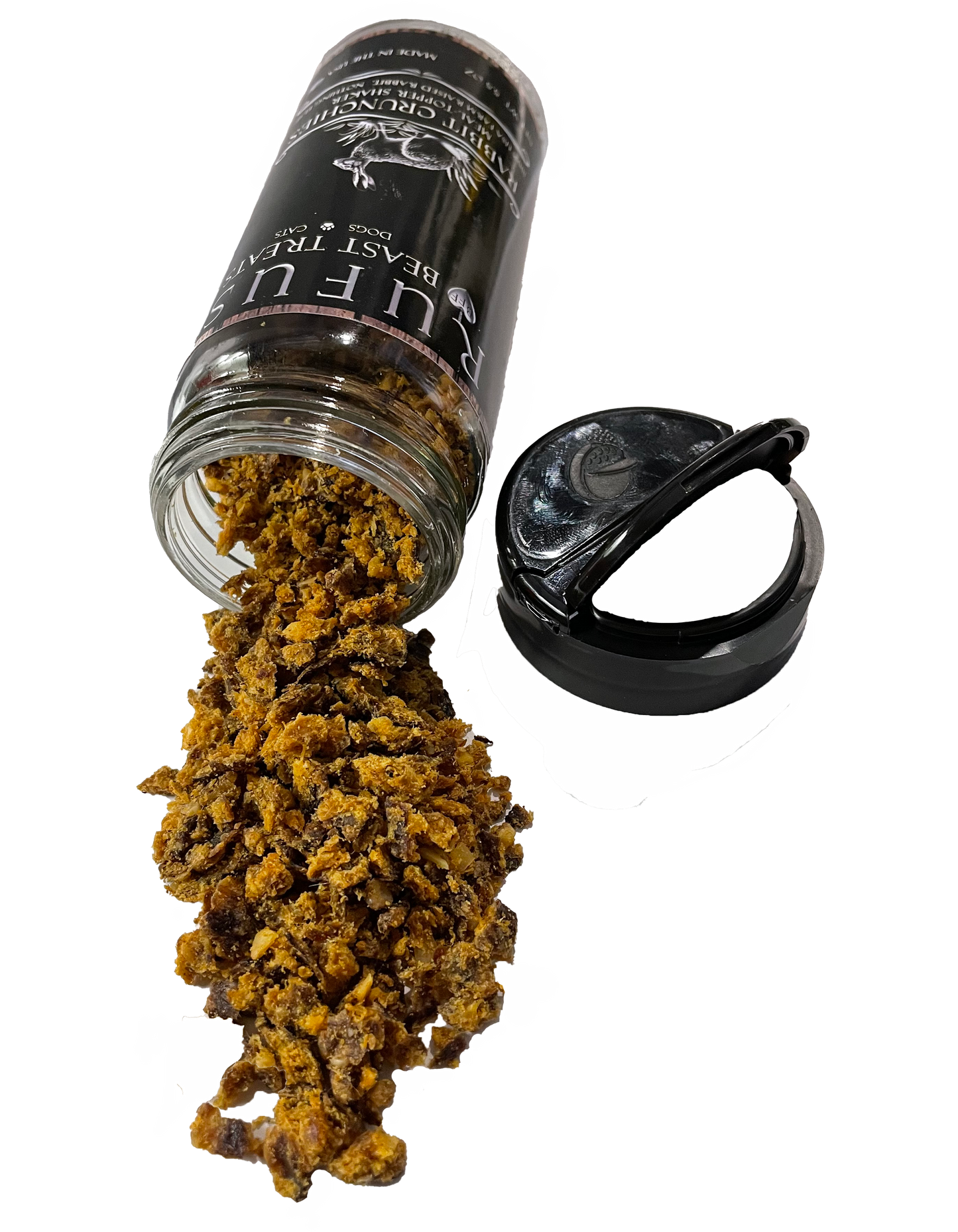 Rabbit Crunchies Meal Toppers with Shaker for Dogs & Cats