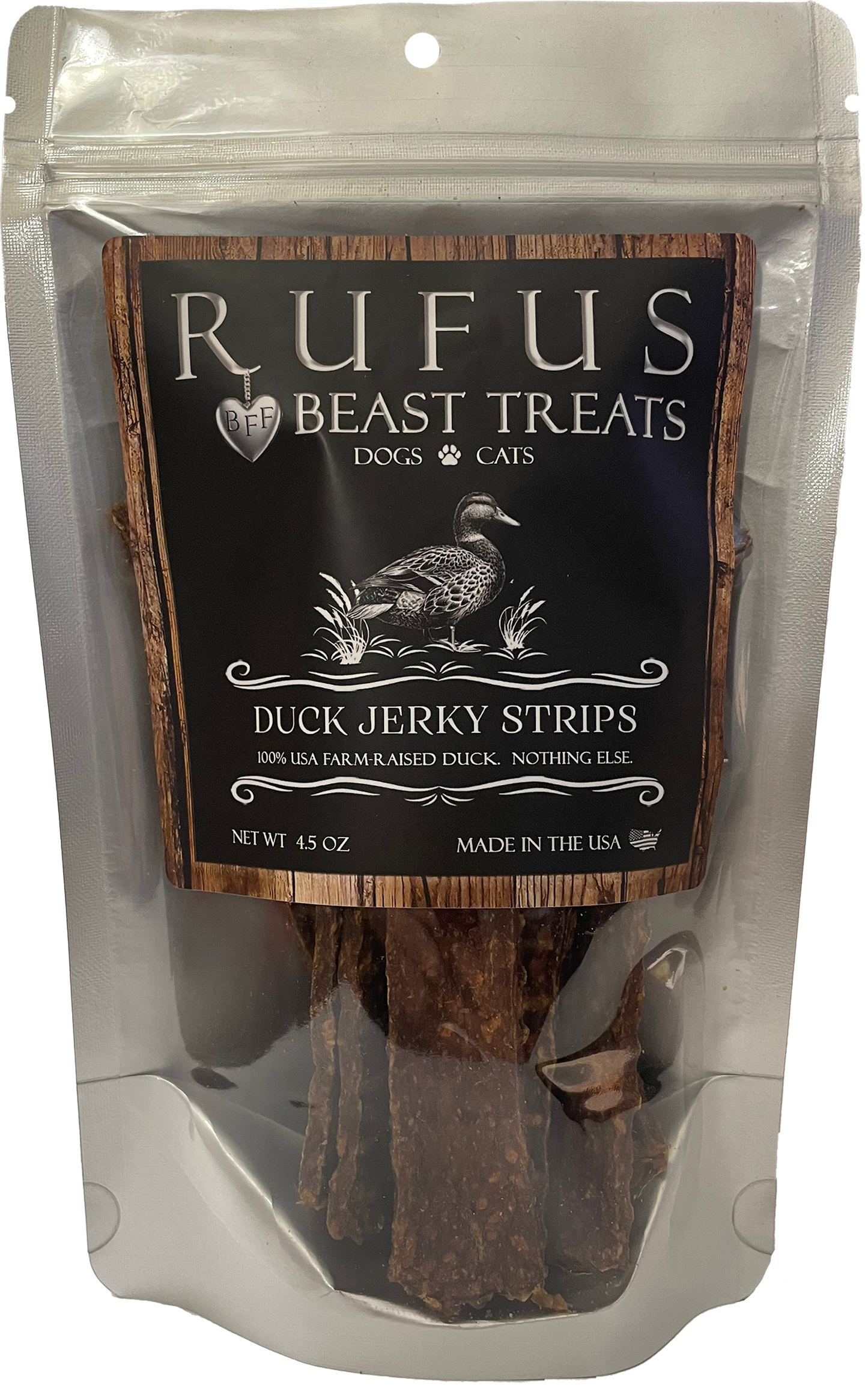 Duck Jerky Strips for Dogs & Cats