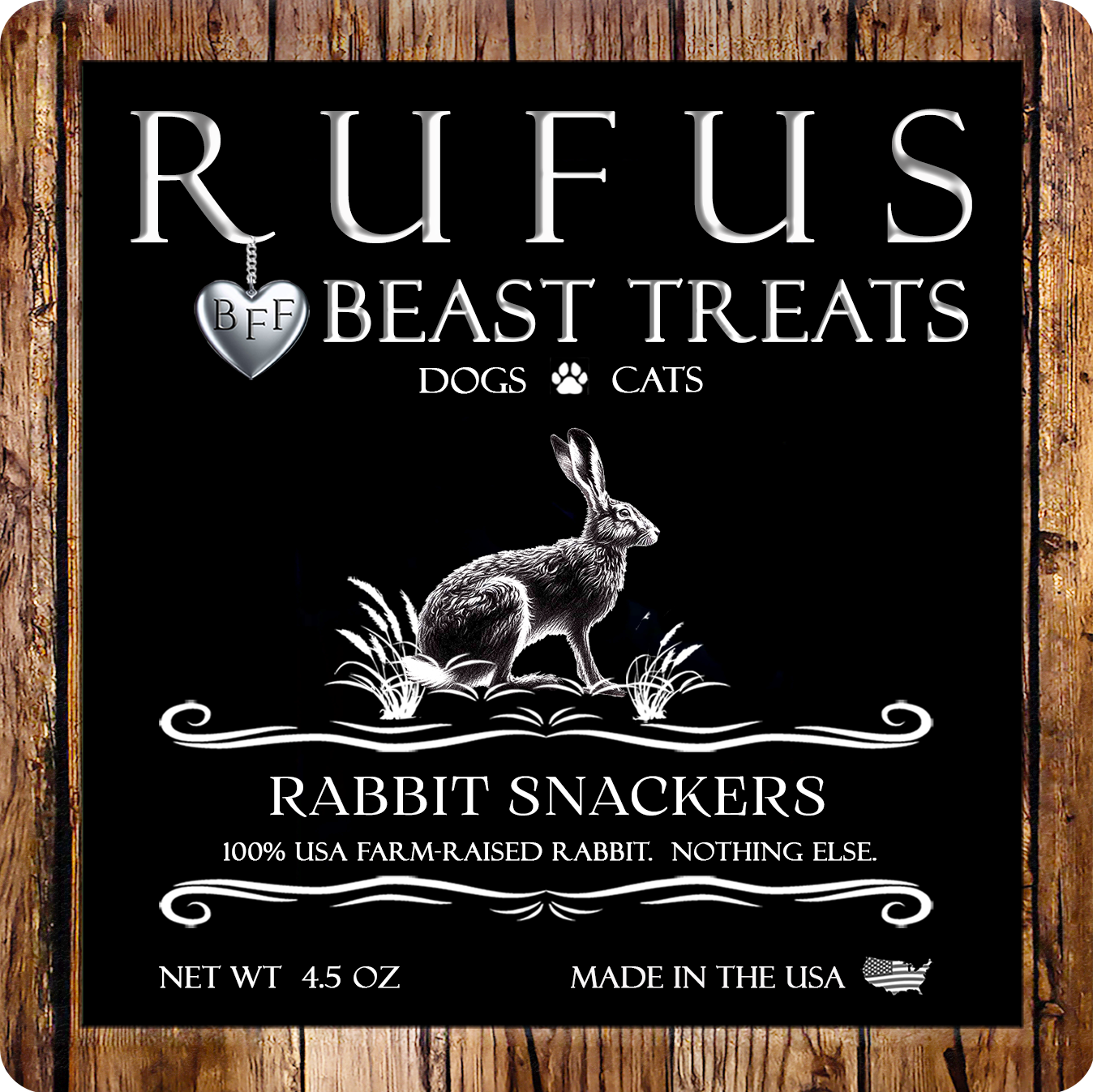 Rabbit Snackers for Dogs & Cats
