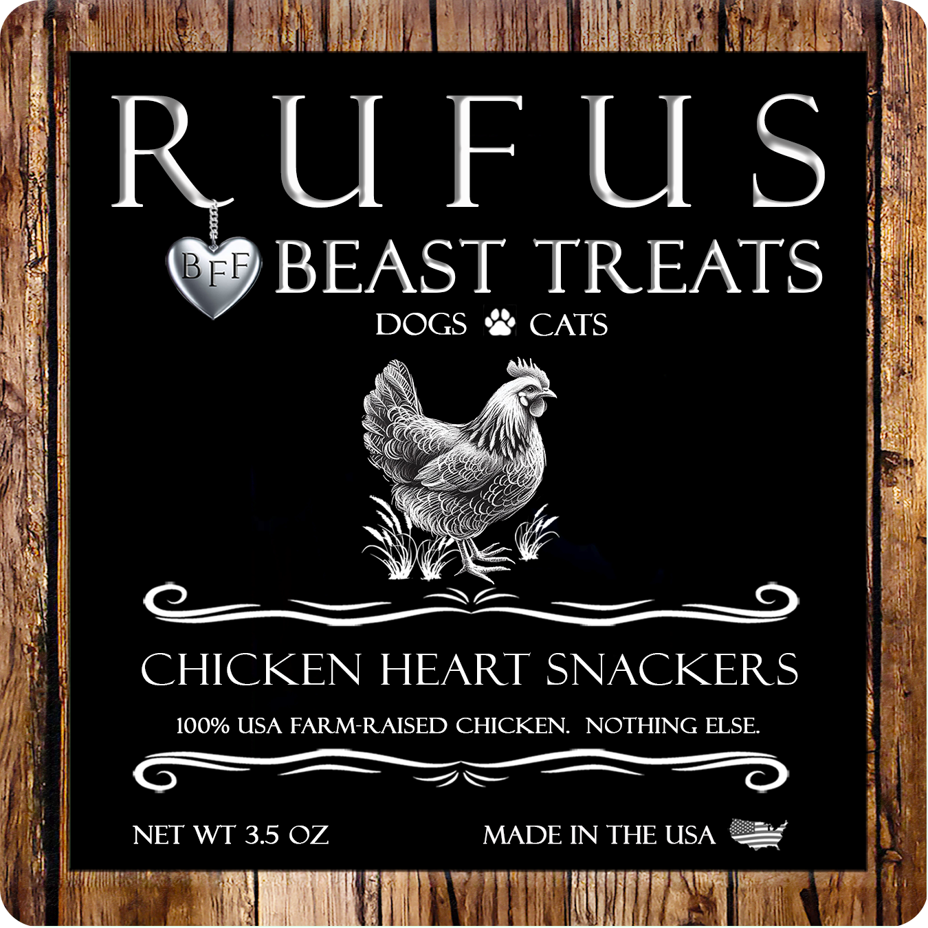 Chicken Heart Snackers for Dogs & Cats