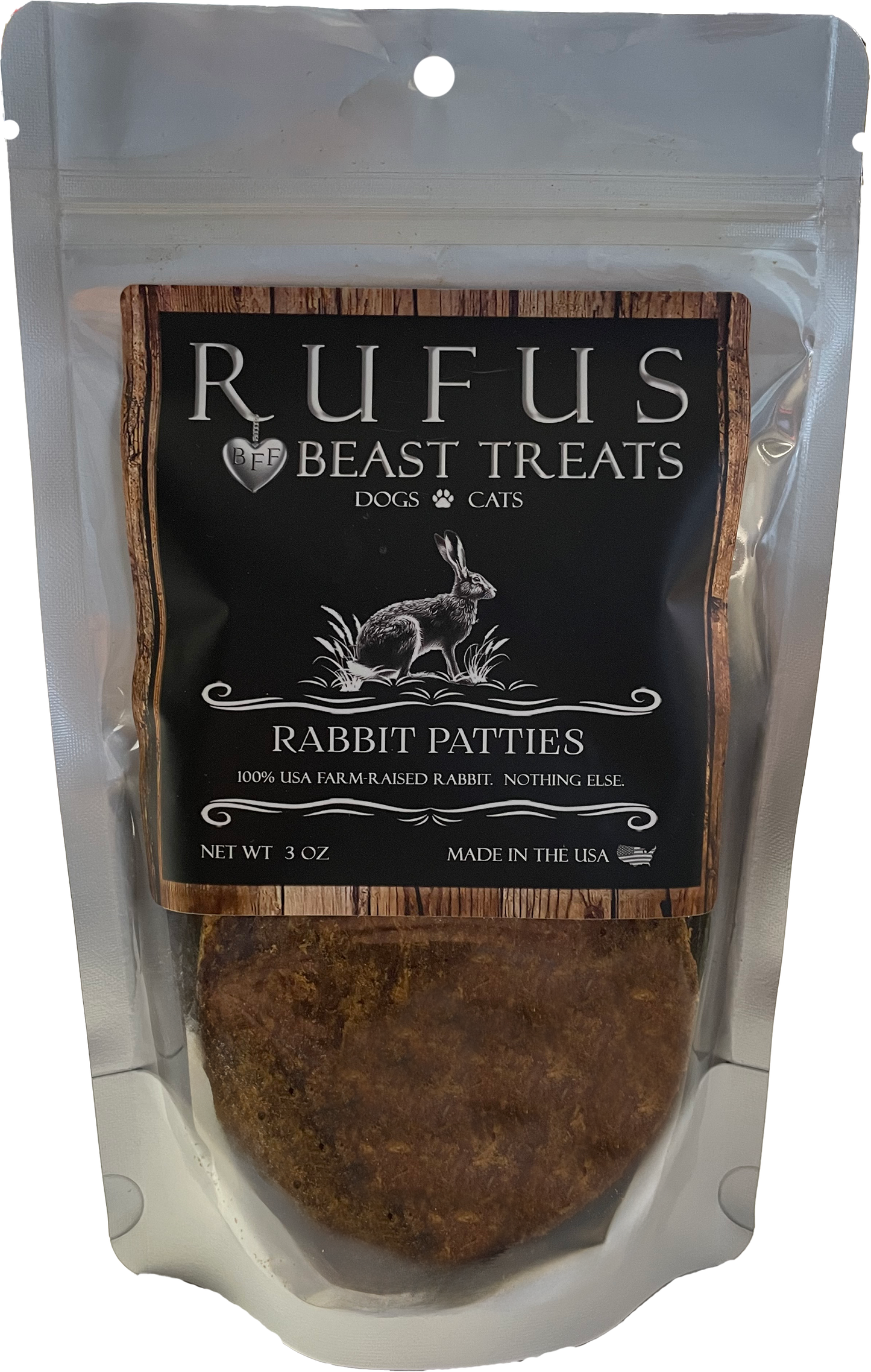 Rabbit Patties for Dogs & Cats