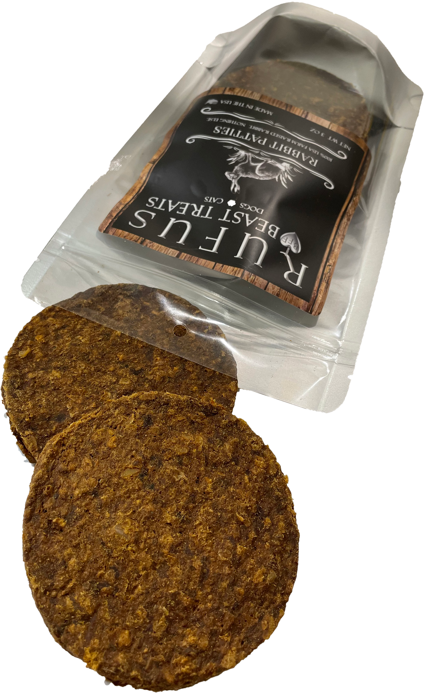 Rabbit Patties for Dogs & Cats