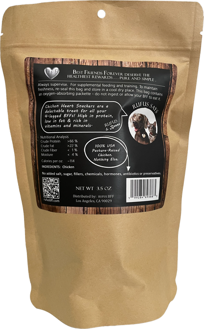 Chicken Heart Snackers for Dogs & Cats